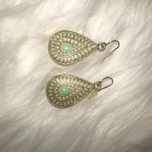Light Green Drop Earrings